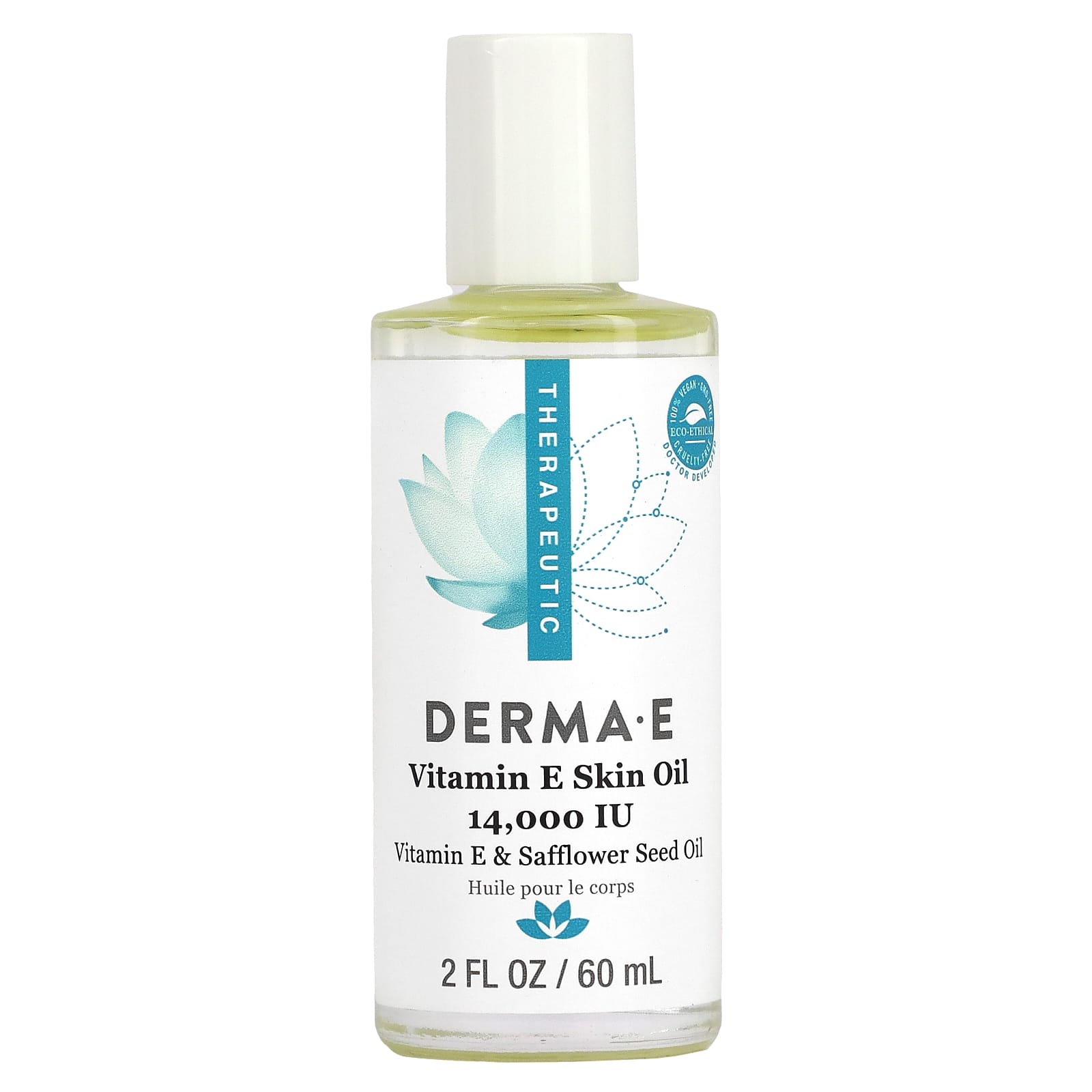 Derma-E, Vitamin E Skin Oil 14,000 I.U., 2 Oz UPC 030985005202 | HiLife Vitamins
